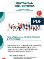 Borrador Plan Sectorial Deporte Escolar