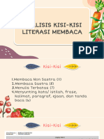 Bedah Kisi-Kisi Literasi Membaca (6 SD)