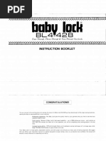 BabyLock BL4-428 User Manual