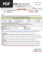 Dodhia Synthetics LTD Quotation