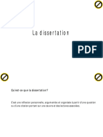 Méthode Pour La Dissertation (Rappel)