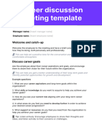 ? Career Discussion Template - Zavvy Template