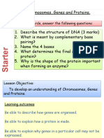 Student Chromosomes Genes and Proteins ERI