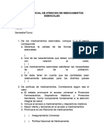 Primer Parcial de Atencion de Medicamentos Esenciales