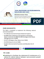 Legal Procedures On Environmental Cases Maria Rizza Carmela T. Ranjo