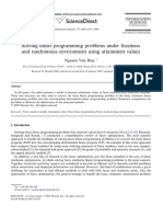 Solving Linear Programming Problems Under Fuzziness and Randomness Environment Using Attainment Values