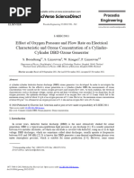 Effect of Oxygen Pressure and Flow Rate On Electrical Characteristic and Ozone Concentration of A Cylinder-Cylinder DBD Ozone Generator