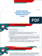 Konten Seleksi Sarjana Penggerak Pembangunan