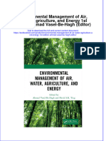 (Download PDF) Environmental Management of Air Water Agriculture and Energy 1St Edition Ahmad Vasel Be Hagh Editor Online Ebook All Chapter PDF