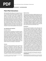 Plant Plant Interaction Lecture