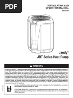 Jandy JRT Series Heat Pump: Installation and Operation Manual