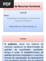 AULA 08 - GRH - Subsistema de Auditoria de RH