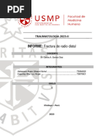 Informe. Traumatología