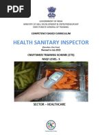 Health Sanitary Inspector - CTS2.0 - NSQF-3