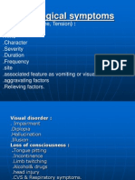 Neurological symptoms د.محمد سلام