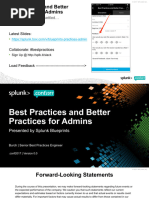 Best Practices and Better Practices For Admins