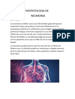 Fisiopatologia de Neumonia