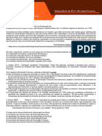 Lista de Exercícios PISM II Independência Dos EUA e Rev Francesa