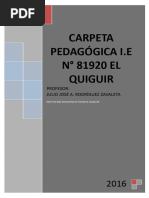 Carpeta Pedagogica 2014-JOSE