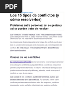 Los 15 Tipos de Conflictos 1