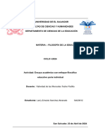 FIE II ENSAYO ACADÉMICO CON ENFOQUE FILOSÓFICO EDUCATIVO. PARTE INdividual