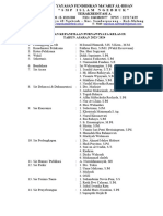 Susunan Kepanitiaan Purnawiyata Kelas IX