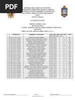 Notas Acumuladas Hasta Segundo Corte