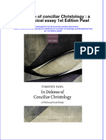 (Download PDF) in Defense of Conciliar Christology A Philosophical Essay 1St Edition Pawl Online Ebook All Chapter PDF