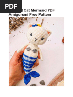 Crochet Cat Mermaid PDF Amigurumi Free Pattern