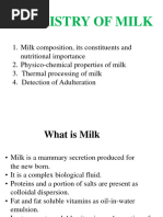 Chemistry of Milk