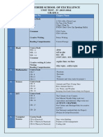 Grade 4 - Unit Test 4 Portion 2023-2024