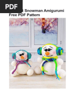 Crochet Snowman Amigurumi Free PDF Pattern