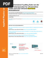 2022 APL 二维Ta2NiSe5 GaSe范德Waals异质结用于超灵敏可见光和近红外双波段光电探测器