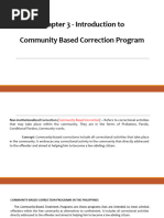 Chapter 3 Introduction To Community Based Correction