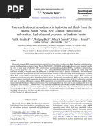 Rare Earth Element Abundances in Hydrothermal Fluids From The Manus Basin, Papua New Guinea Indicators of Sub-Seafloor Hydrothermal Processes in Back-Arc Basins