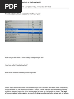 140 Predictive Battery Failure Analysis For The Prius Hybrid