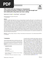 Effect of Post-Weld Heat Treatment On Microstructu