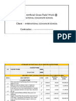 Project: - Artificial Grass Field Work @: International Comminute School International Comminute School