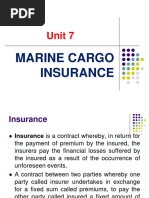 Unit 7 - Marine Insurance - To Sts