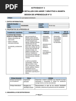 2° Grado - Sesiones Del 06 Al 10 de Mayo