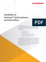 Solubility of Hydroquinone and Derivatives