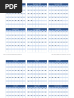 Planning Calendar