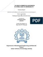 Influence of Delta Ferrite in Austenitic Stainless Steels and Its Workability