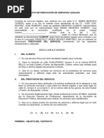 Contrato de Prestacion de Servicios Abogado