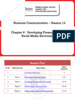 Business Communication - Session 12 Chapter 8 - Developing Presentations in A Social Media Environment