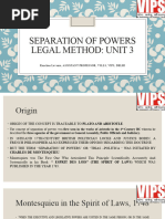 Separation of Powers