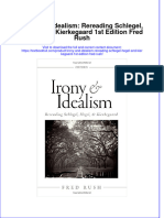 (Download PDF) Irony and Idealism Rereading Schlegel Hegel and Kierkegaard 1St Edition Fred Rush Online Ebook All Chapter PDF