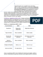 ARQUITETURA & ORGANIZAÇÃO - RISC X CISC