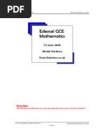 C2 May 05 Model Solution