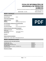 Ficha De Informaҫões De Seguranҫa De Produtos Quimicos: SEÇÃO 1: Identificação